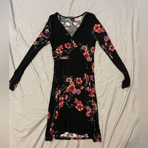 Long sleeve floral dress